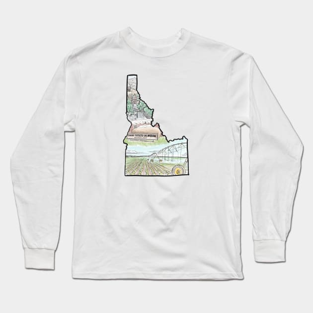 Idaho Long Sleeve T-Shirt by TwoBroads